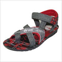 Grey And Red Mens Designer Sandals