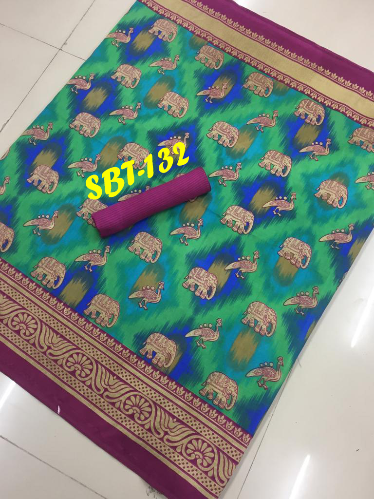 Printed Art Silk Saree