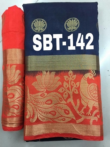 KANCHIVARAM FLOWER BUTTA SAREE