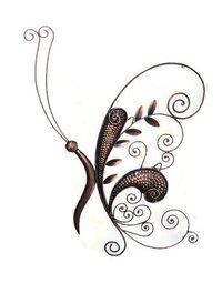 Decorative Butterfly Wall Decor Iron Hand Crafted Wall Hanging