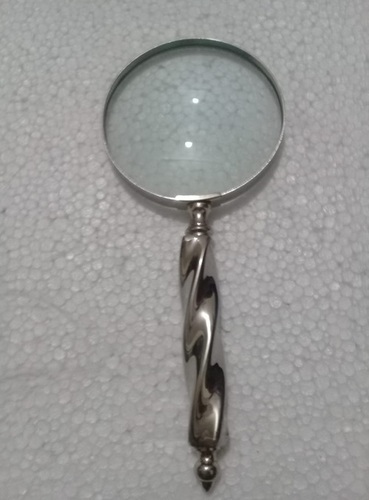 Silver Polished Magnifying Glass