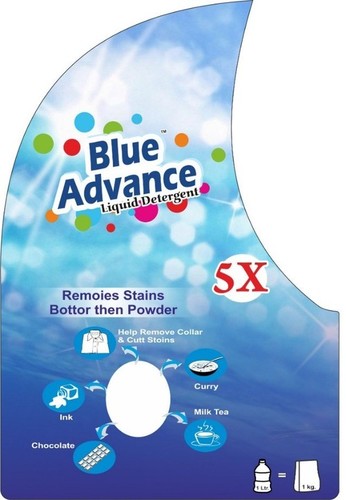 Blue Advance Liquid Detergent - Concentrated Formula, Heavy Duty Stain Lifters, Fabric Conditioner, Deodorant Perfumes, Optical Whitening, Anti Dusting, Anti-Corrosive