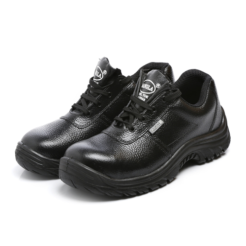 Black Leather Safety Shoe