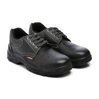 Black Leather Safety Shoe