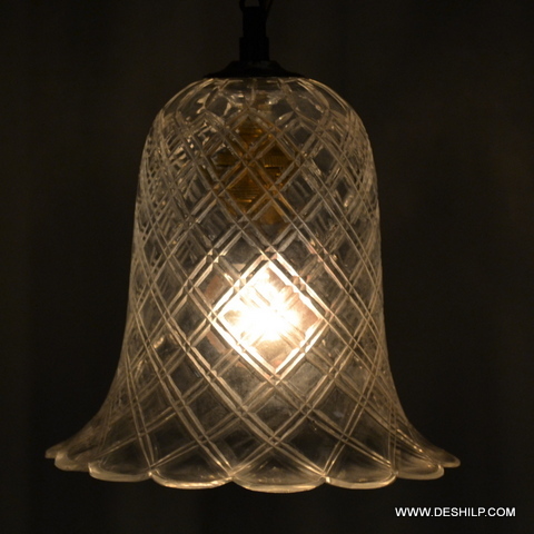 CUTTING ANTIQUE WALL HANGING LAMP