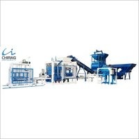 Blue Concrete Block Machine