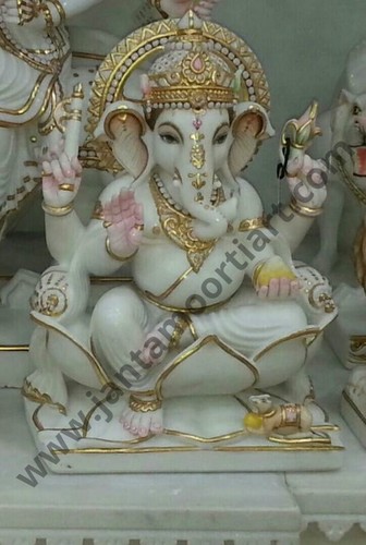 White Lord Ganesha Statue