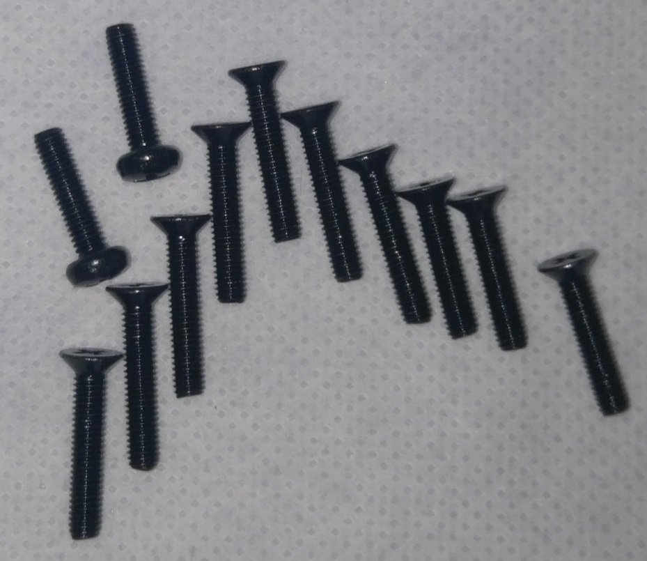 BLACK PASSIVATED Stainless Steel Screws