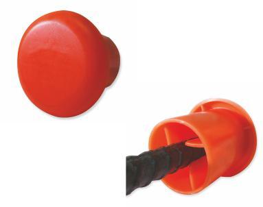 Protective Caps For Rebar, Pipe, Bolts Humidity: Low