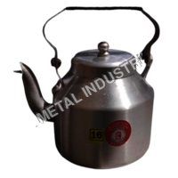 Aluminium Tea Kettle - Standard Size, Silver Color | Elegant Design For Pouring Cutting Tea Chai And Hot Coffee, Perfect Gift For Memorable Occasions