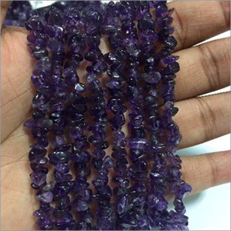 36 Inches Amethyst Uncut Chips Beads Strand