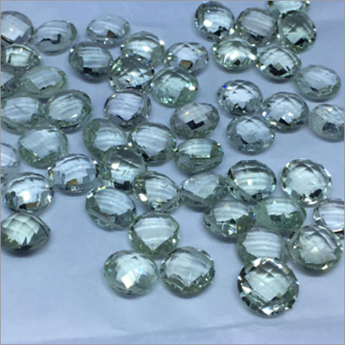 Green Amethyst Briolette Cut Gem Stone