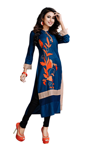 Navy Blue Fancy Kurti