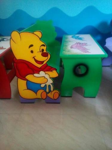 Easy To Clean Kids Green Bench