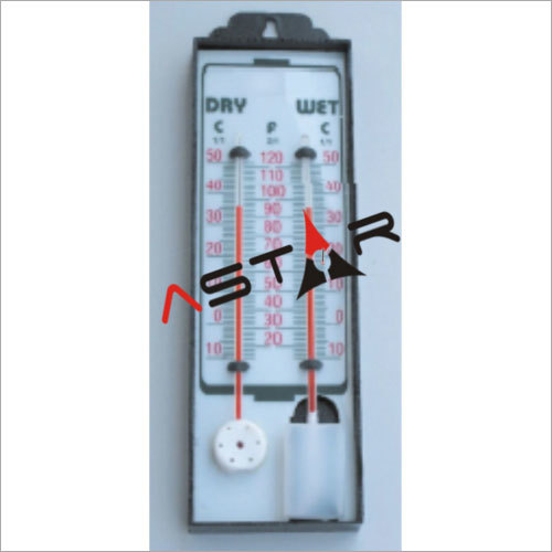 Plastic Wet And Dry Bulb Hygrometer