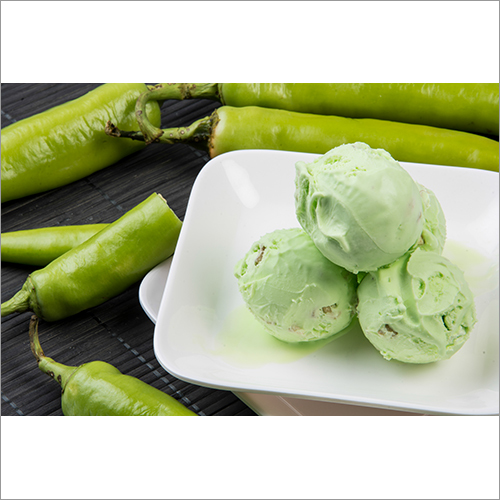 Green Chilli Flavored Ice Cream