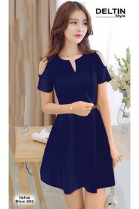 Ladies Western Wear - Other Material, Length 35-37 Inch, Navy Blue Color, Sizes S-xxl | Modern Design, Short Sleeves, No Fade, Washable, All Season