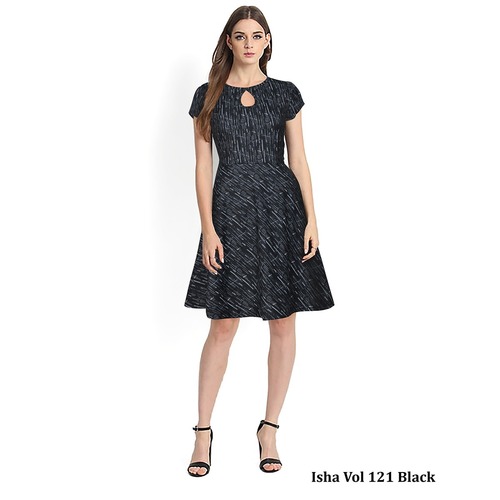 Skater Dress for Ladies - Printed Pattern, 35-37 Inch Length, Sleeveless, Available in Sizes S-XXL | Made from Soft Material, Washable, No Fade