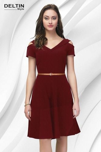 maroon dress patterns