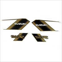 Grey And Black Motorcyle Radium Sticker