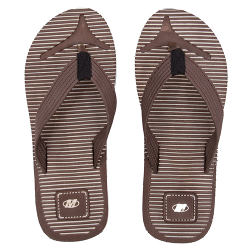 Mans Brown Slippers - Rubber, Slip-On Style | Ideal for Everyday Comfort and Casual Use