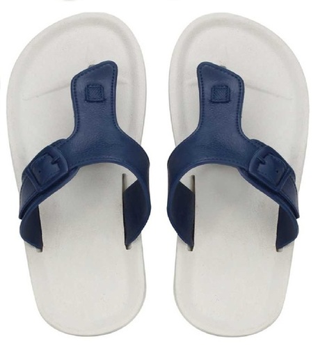 Blue Designer Slipper - Rubber Material | Designer Closure for Men, Stylish Comfort and Versatile Wear