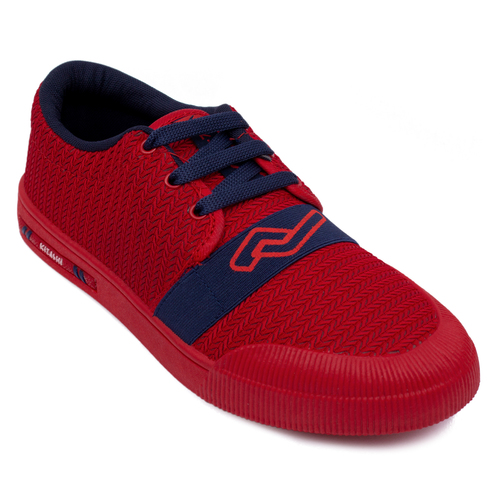 Lycra Red Shoes - Round Toe Style, No Fade Material | Versatile For Spring, Summer, Winter Wear