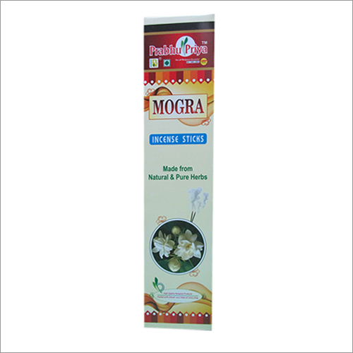 Mogra Incense Sticks - Eco-Friendly, 100% Natural Bamboo with Herbal Essential Oils | Ideal for Meditation, Relaxation and Aromatherapy