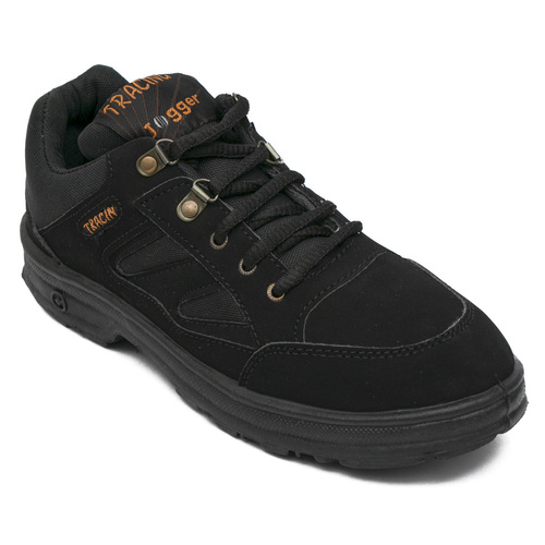 Tracing Black Shoe - Breathable Material, Round Toe Style | Comfort Fit and Sleek Design for Everyday Wear