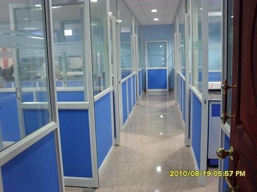 Aluminium glass and partly partition