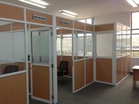Aluminium glass and partly partition