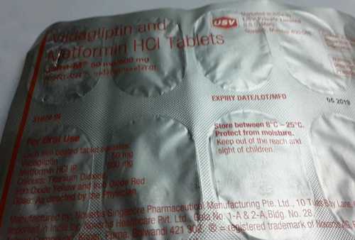 Vidagliptin And Metformin Hcl Tablets