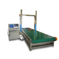 Eps Pipe Section Cutting Machine - Electric Power, 220-240 Volt | Green And Grey Painted Finish, Digital Display, Floor Mounted Design