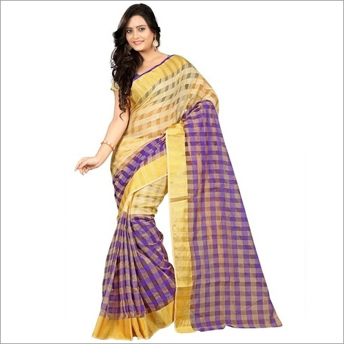 Multiple Colors Fancy Cotton Silk Saree