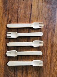Wooden Cutlery Set - 16cm And 14cm Forks, 11cm, 14cm, 16cm Spoons | Premium Quality Brown Wooden Material