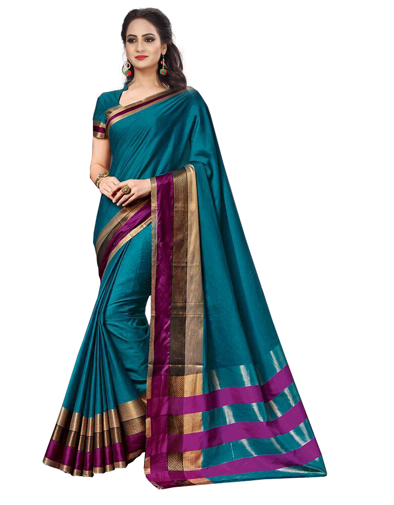 Jacquard Poly Silk Sarees