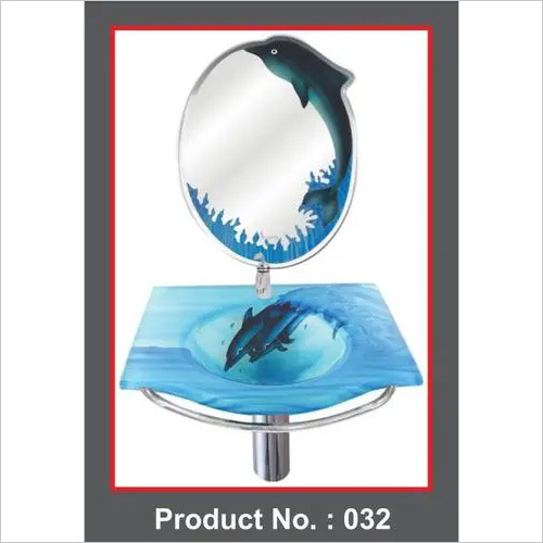 Blue Glass Wash Basin