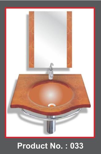 Brown Glass Wash Basin