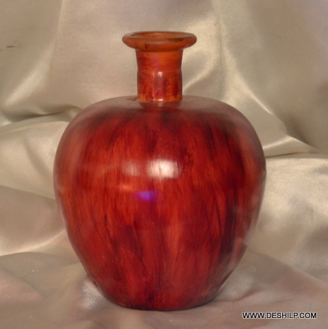 Antique Glass Color Flower Vase Bottom Diameter: 3.0  Centimeter (Cm)