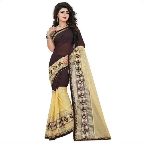 Fancy Work Georgette Saree