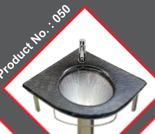 Black Glass Wash Basin