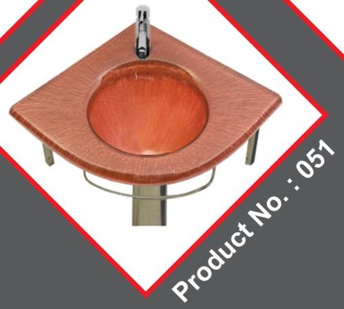 Brown Glass Wash Basin