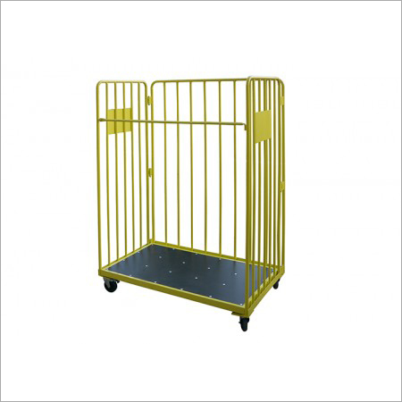 Warehouse Steel Folding Logistic Trolley