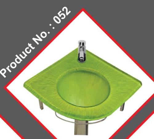Green Glass Wash Basin