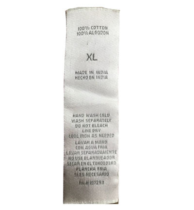 Wash Care Labels