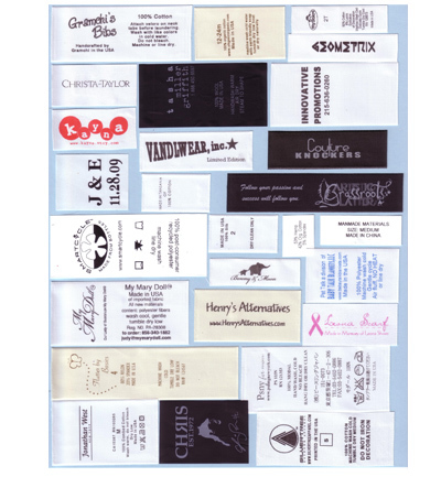 Taffete Printed Labels