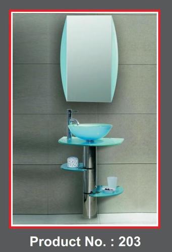 Glass Vanity Installation Type: Floor Mounted
