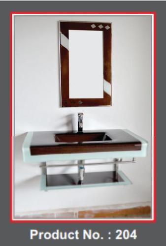 Glass vanity