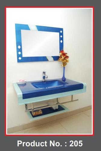 Blue Glass Vanity
