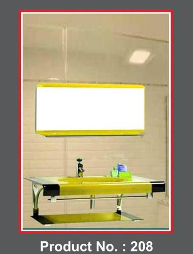 Yellow Glass Vanity